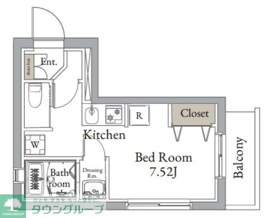 ヴィンテージCITY月島の物件間取画像